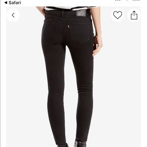 Levi jeans - black 711 skinny